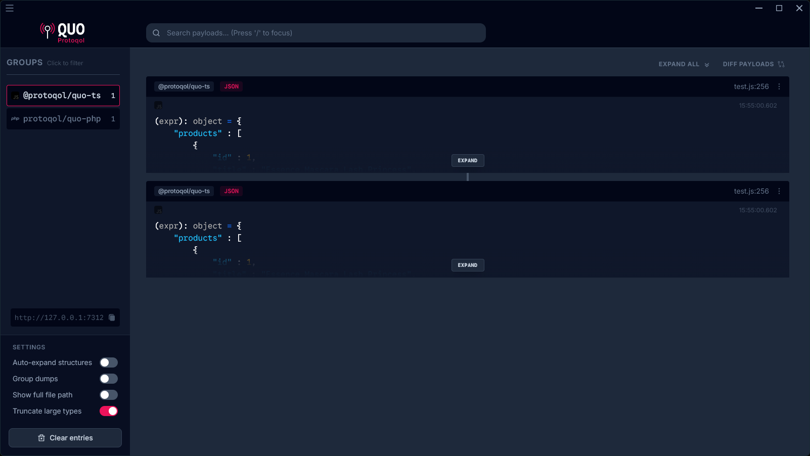 Quo Grouping and Filtering